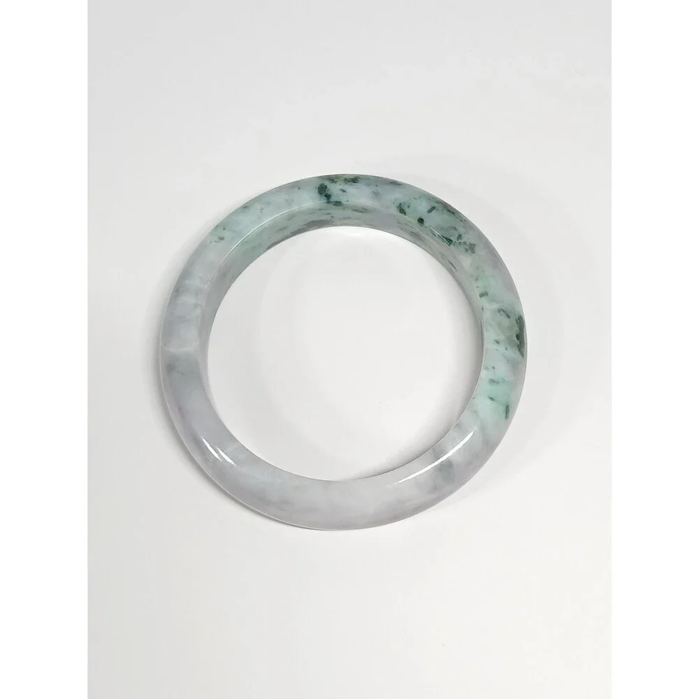 Moss in Snow Jade Bangle 67mm 110g